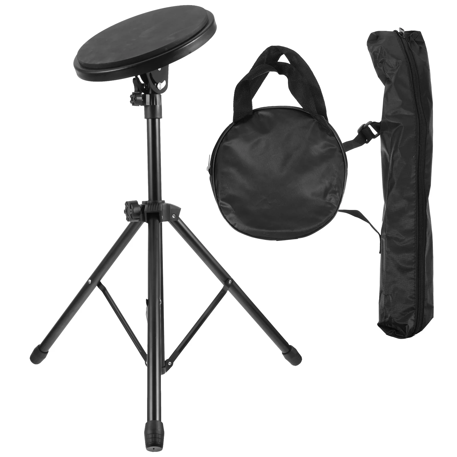 1 Set Drum Practice Pad Drum Silent Mat Electric Drum Mat Drummers Drum Pad Accessories Tripod Practice Pad Rack Bracket