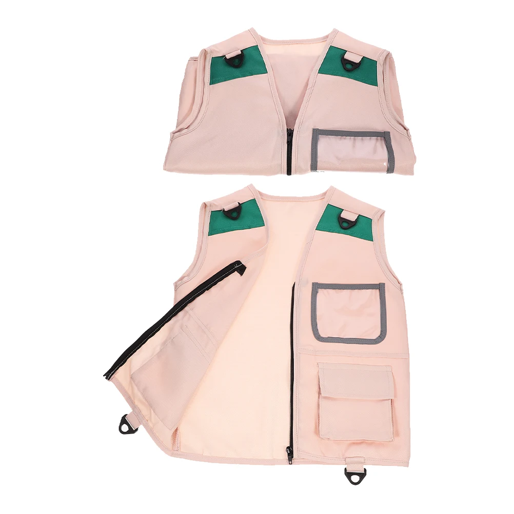 

2 Pcs Vest Outdoor Costume Camping Exploration Child Role Playing Paleontologist Insect Catching