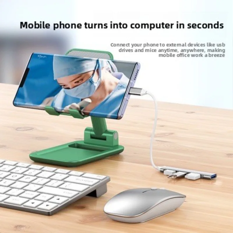 USB 3.0 4-Port Hub - Type-C Expander with 5Gbps Card Reader, Compatible with Laptops & Phones, Laptops & Computers