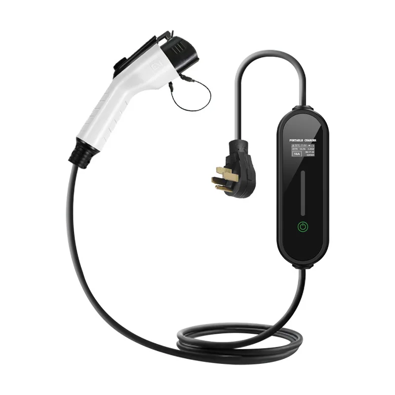 Portable Electric Vehicle EV Charger Station 3.5KW-48A Capability Fast Car Charger 5m Cable Type1 3.5KW 7Kw 9KW 11KW 16A 32A 40A