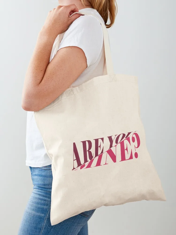 

are you mine arctic monkeys sticker Tote Bag Shopper bag reusable shopping bags personalized tote ecological bags