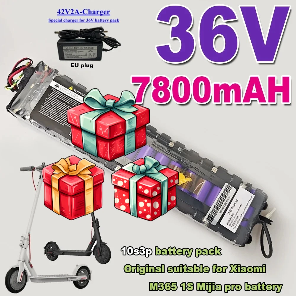 Original 36V 7800mAh battery For xiaom M365/M356 Pro Special battery pack 36V Li-ion battery 7800mAh