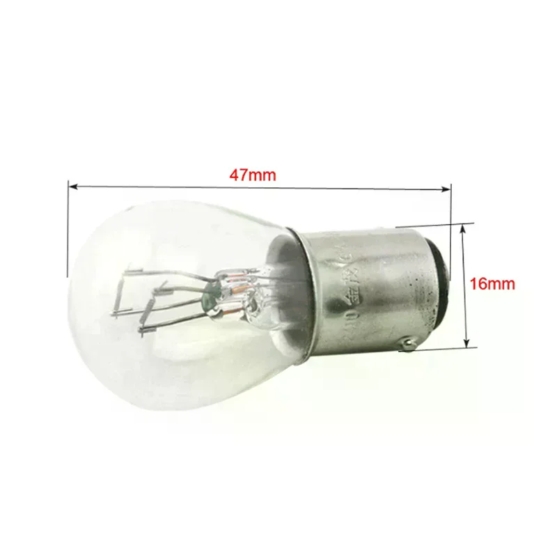 2Pcs/Set 1157 Bay15D 21/5W Car Reverse Backup Stop Brake Tail Light Bulb Yellow