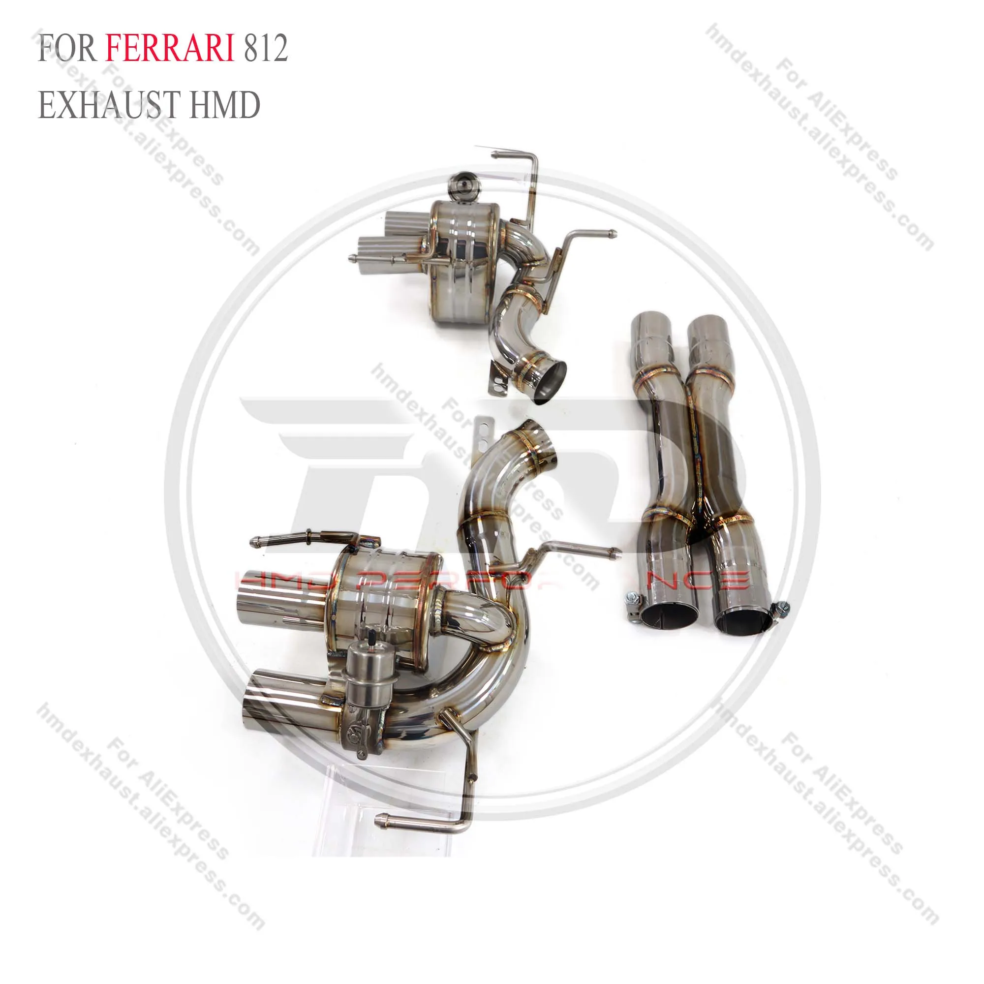 

HMD Stainless steel Exhaust System Performance Catback X tube for Ferrari 812 With Valves