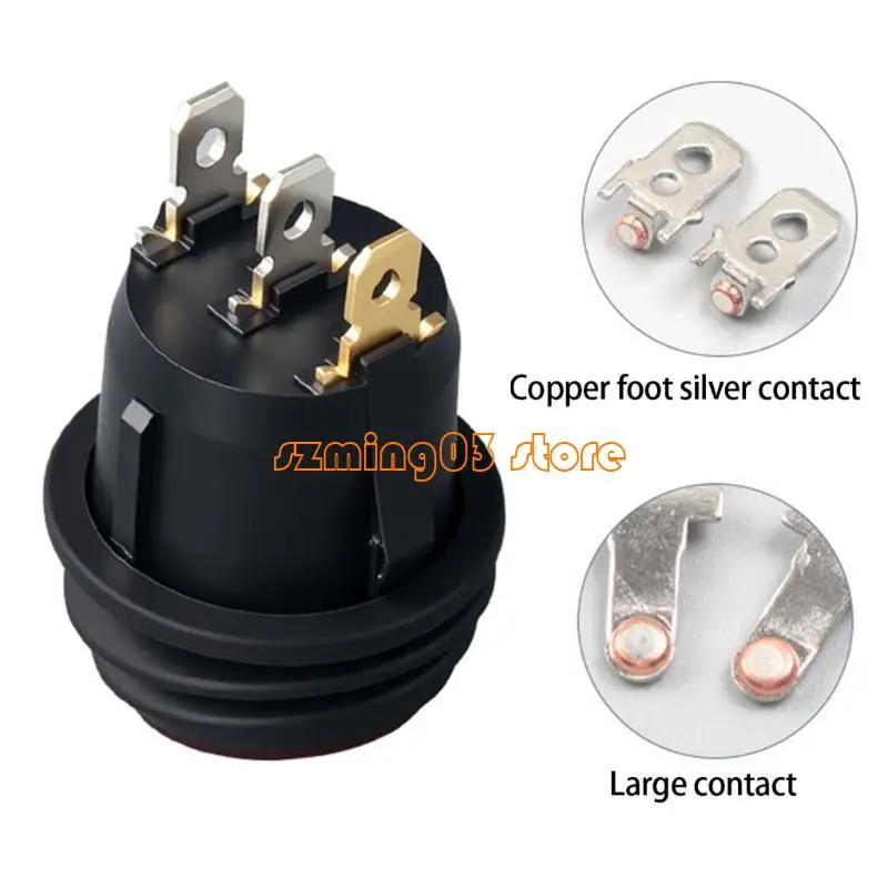 H9EC العروض العالية IP65 المفاتيح الكهربائية 220V 16A أسود 2 أعمدة تشغيل/إيقاف