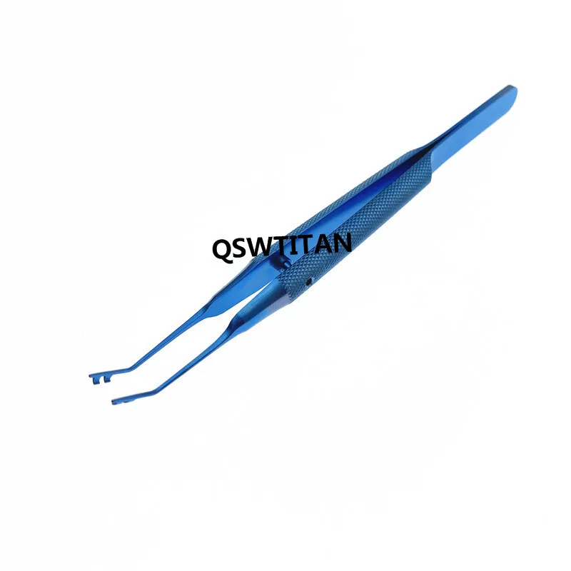 Titanium Ophthalmic Lens folding forceps Round handle Ophthalmic microsurgery instrument