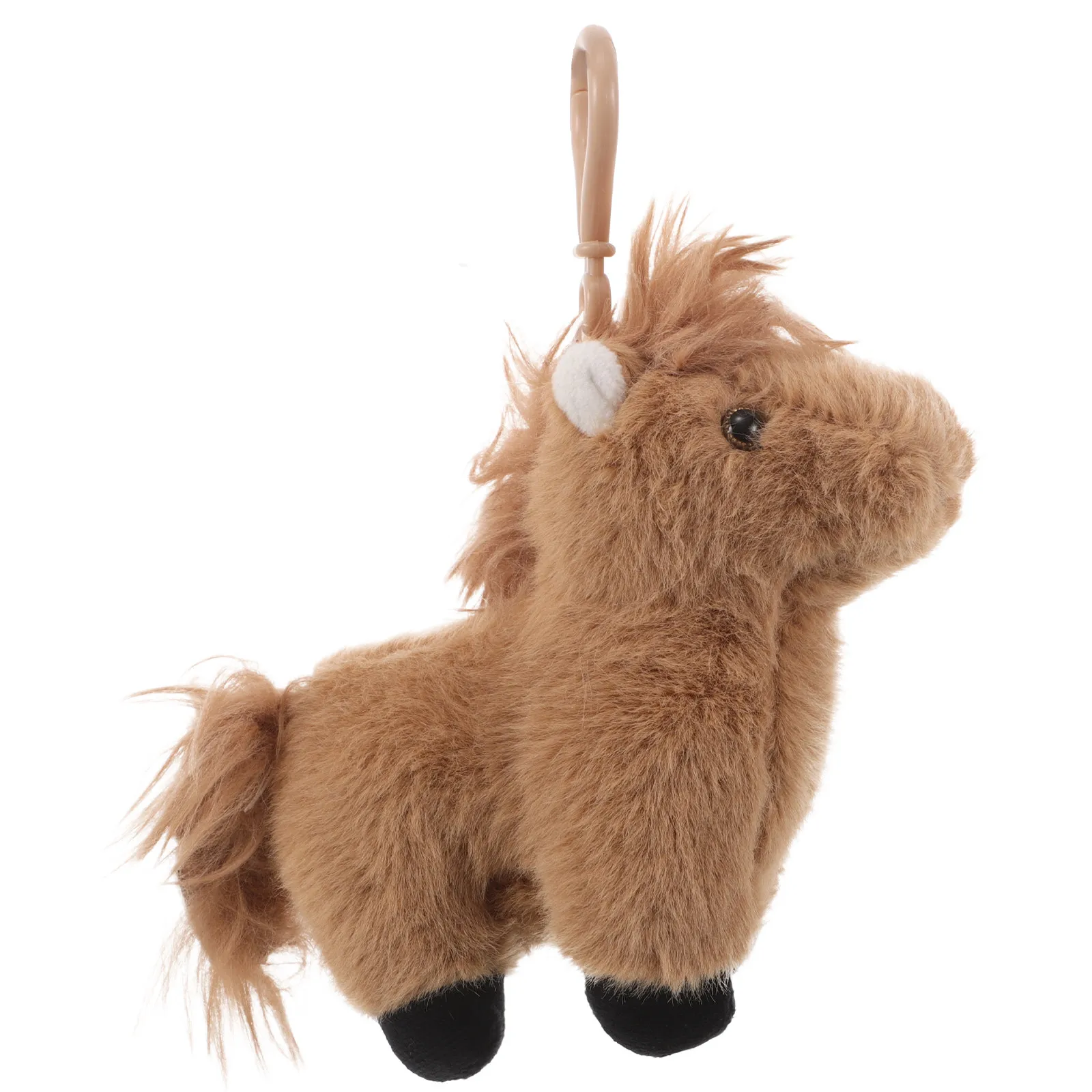 

Милый мягкий плюшевый брелок-лошадка для ключей, подвеска для рюкзака, мини-аксессуар для сумки, брелок-животное