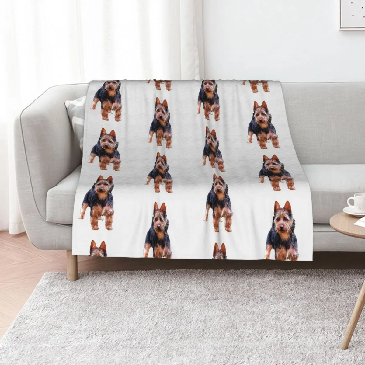 Australian Terrier Throw Blanket Softest Shaggy Loose Sleeping Bag christmas decoration Polar Blankets