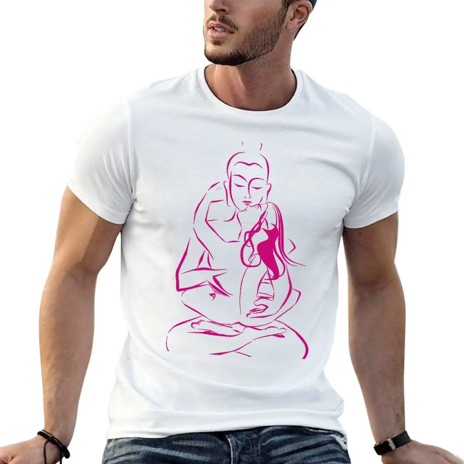 Tantra Buddha - Combining sexuality and spirituality T-Shirt Minimal Art Print T-Shirt