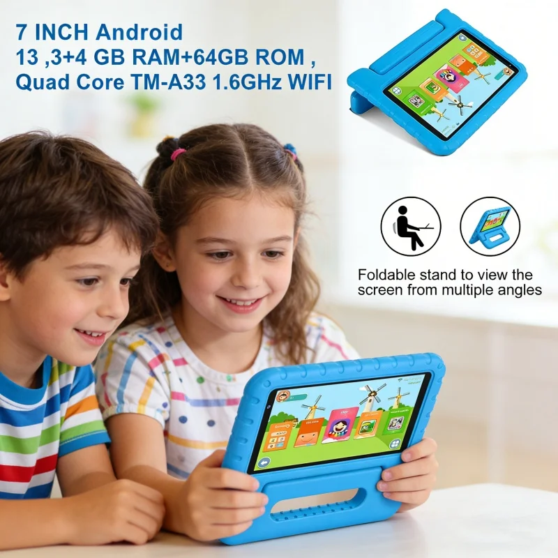 X300 Tablet PC 7 INCH Tab G6 ProAndroid 13 DDR3 7GB RAM 64GB ROM Kid Tablet Allwinner A133 Quad Core TM-A33 1.6GHz WIFI