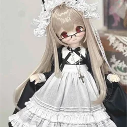 BJD doll clothes suitable for 1/4 size Maid cute clothes set doll accessories (7 points)