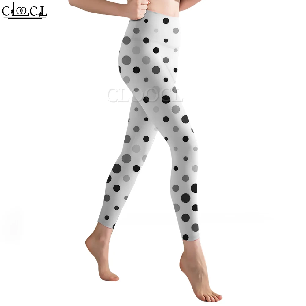 CLOOCL Mode Frauen Legging Polka Dots Muster Gedruckt Hosen Weibliche Yoga Hosen Hohe Taille Leggings Dropshipping