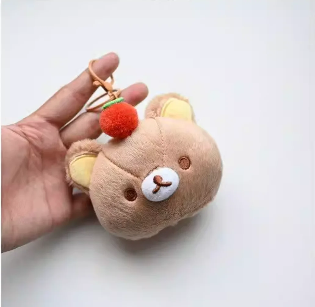 Cute Rilakkuma Korilakkuma Bear Face Children Girls Small Plush Stuffed Coin Purse Small Wallets For Women
