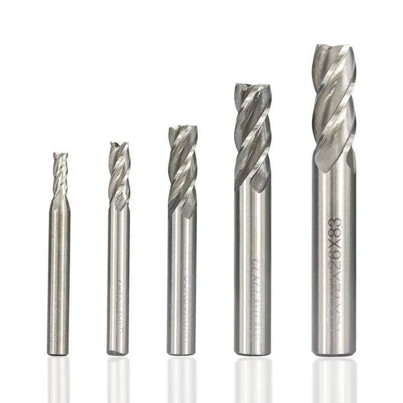 XCAN-Fresa HSS de 4 flautas, herramienta de fresado para máquina CNC, broca de Metal, broca de fresado de aluminio, 1,5-13mm