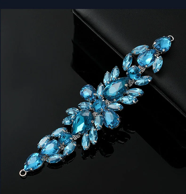 5 Stück Strass-Dekoration Kristall-Diamant-Accessoires für Taschen und Hüte DIY-Handwerk Hochzeits-Abendkleid Hochwertige Strass-Verzierung – Detail 6