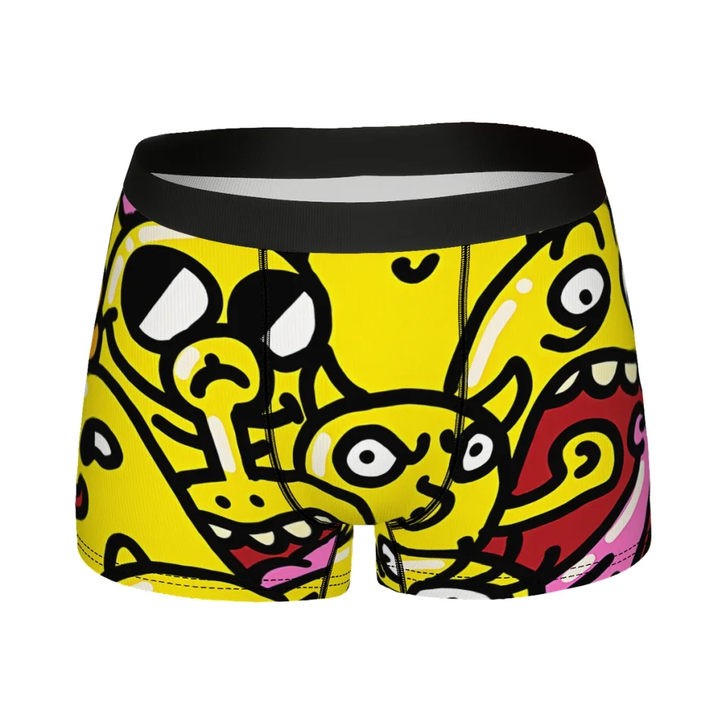 Yellow Mash Underpants Homme Panties Male Underwear Ventilate Shorts Boxer Briefs