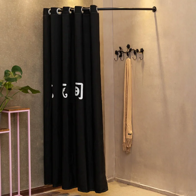 custom，Space-saving Clothing Store Wall Mounted U Shaped Display Rack Changing Dressing Room Fitting Rooms