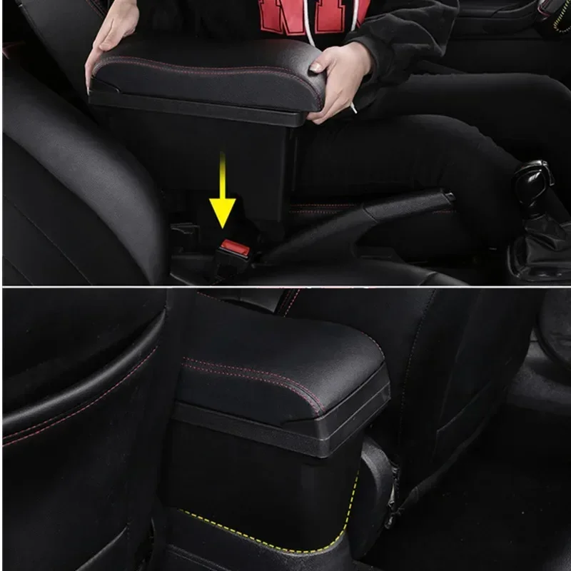 مسند ذراع السيارة صندوق لبيجو 308 2008 2009 2010 2011 2012 T7 SW/سيتروين C4 2011 التحديثية أجزاء مركز صندوق تخزين ملحقات USB