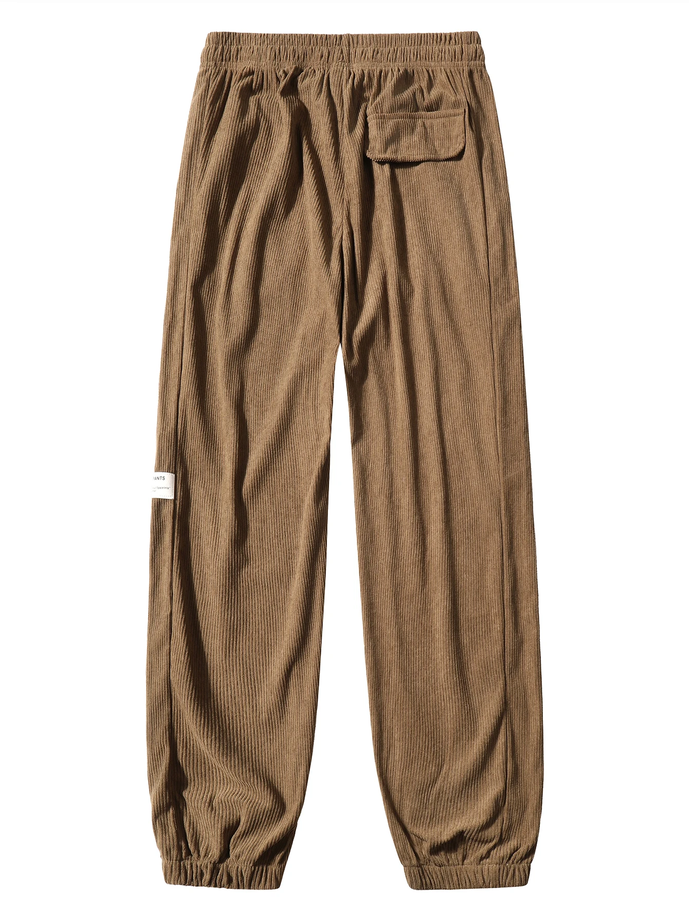 Baggy velours côtelé survêtement pantalon hommes Tech polaire pantalons de survêtement homme automne hiver décontracté sarouel mâle Sport pieds groupés