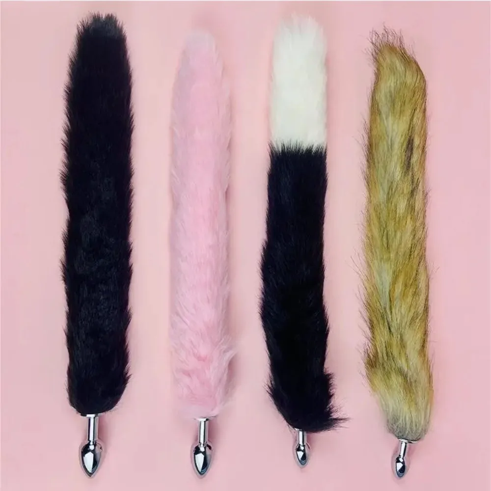 Small 1.8/2.2cm Fox Tail Sex Toys Anal Plug Role-playing Adult Game Couple Training Rabbit Tail Butt Plug Anal Toys for Couple