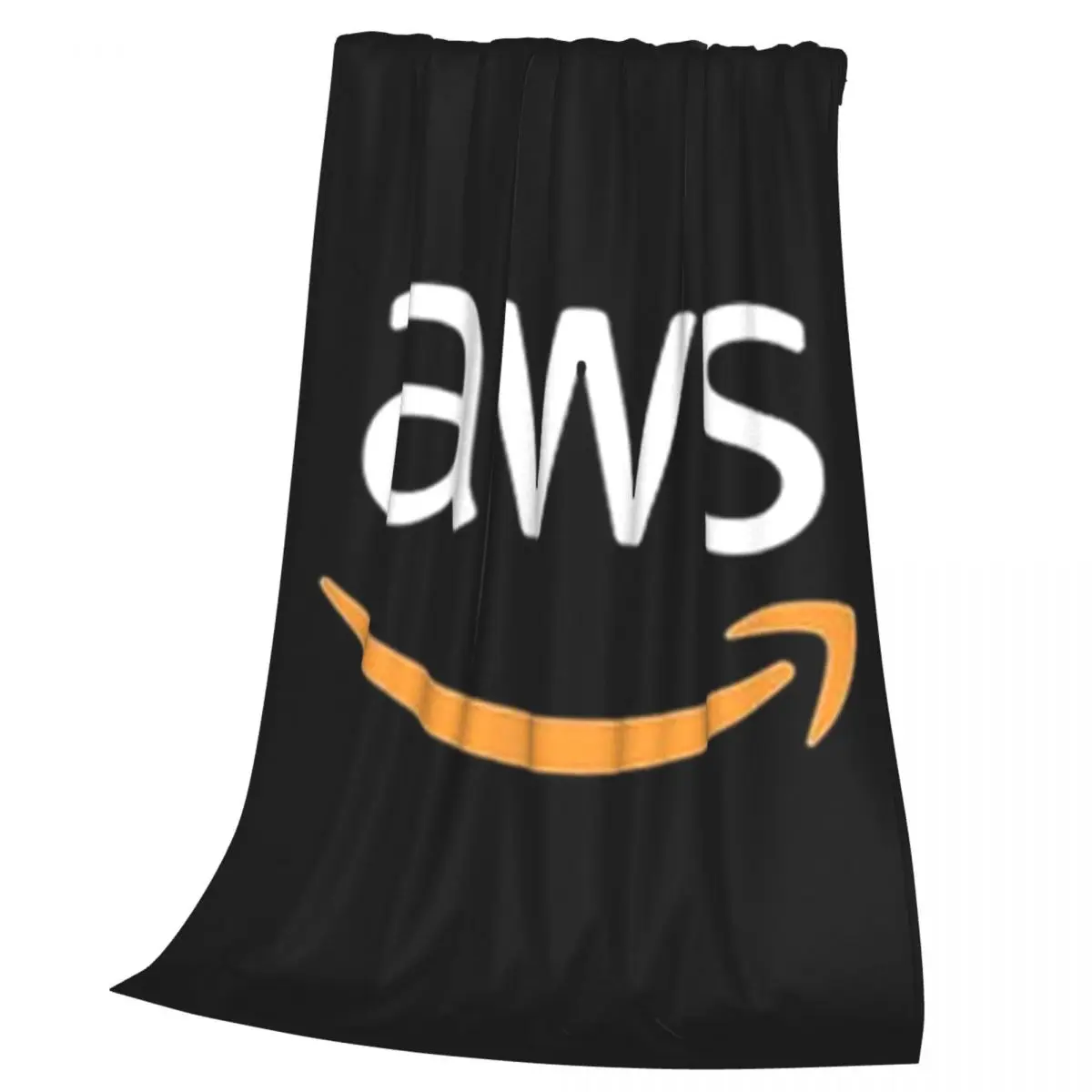 AWS Developer Logo V2 Blanket Soft Warm Flannel Throw Blanket Plush for Bed Living room Picnic Travel Home Couch