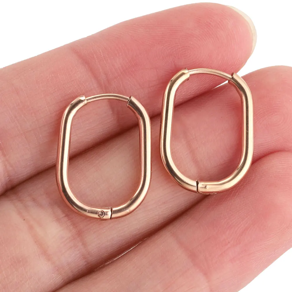 6pcs Stainless Steel Hoop Earrings for Women Earrings Piercing Jewelry Earring Hoop Prevent Allergy Earrings Jewelry Wholesale