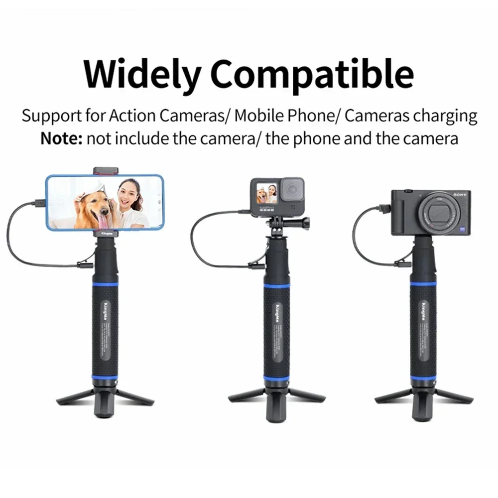 FF-F49 10000mAh 휴대용 보조베터리 GoPro Hero 10 9 Insta360 ONE X2 X3 R 액세서리용 충전식 스틱 충전 그립