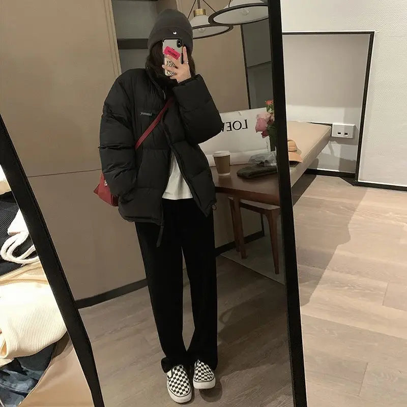 Solid Pockets Zipper Cardigan Long Sleeve Parkas Elegant Fashion Harajuku Tops Women Loose Casual Sweat All Match Outerwear