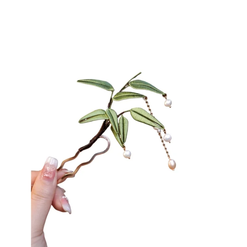 

Wrapped bamboo hairpin, national style Hanfu headdress