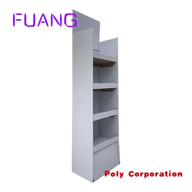 Custom  trade show stand foldable shelves custom funko pop cardboard for toys marketing store retail products paper cartone rack