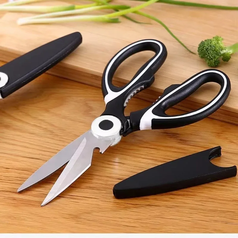 

1pc Multifunctional Scissors, Steel Strong Food Scissors, Suitable For Duck, Fish And Broiler Bone Scissors, Pizza And Salad Bar