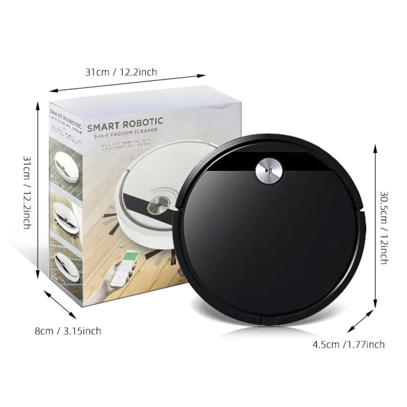 APP/Remote controlled big suction Anti-drop vacuum cleaner with water tank wet and dry usb rechargeable smart robot vacuum