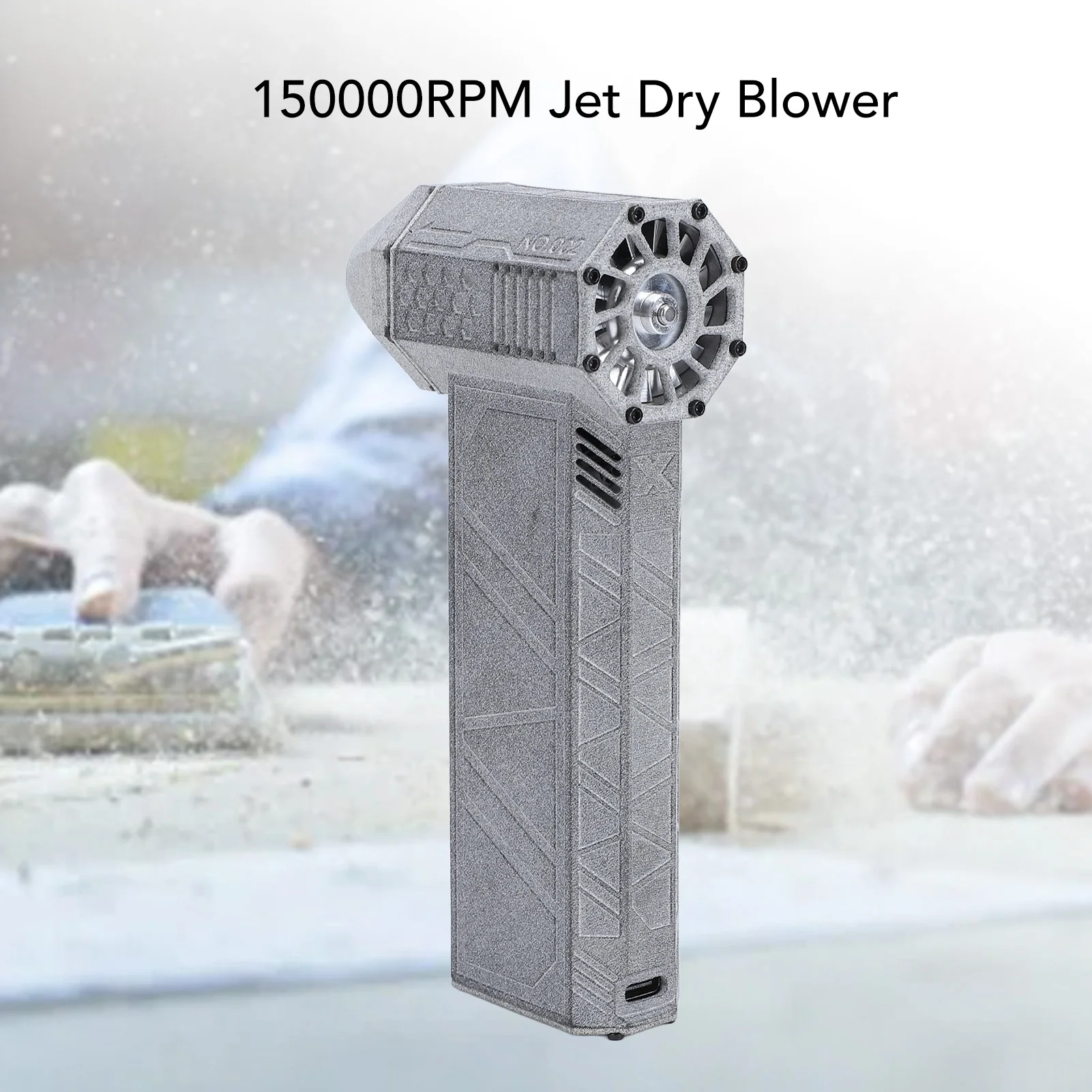 Ventilatore turbo Mini ventilatore a secco senza spazzole multifunzionale ricaricabile portatile ad alta velocità 150000 giri/min per sport all'aria aperta