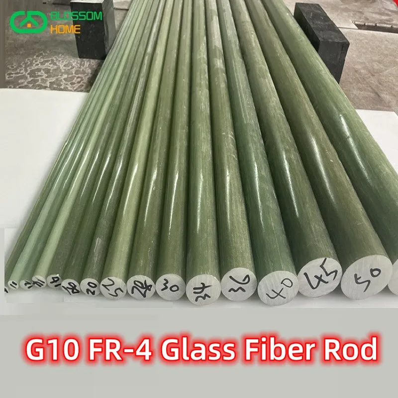 Length 25/50/100cm G10 Fiber Glass Rods FR4 Light-green Epoxy Resin Rods 3240 Epoxy Bar High Hardness Insulating Material Gasket