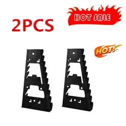 Chave inglesa Sorter Holder, montado na parede, Bandeja Rack, Organizador De Armazenamento, Household Socket Tool, Plástico, 2Pcs