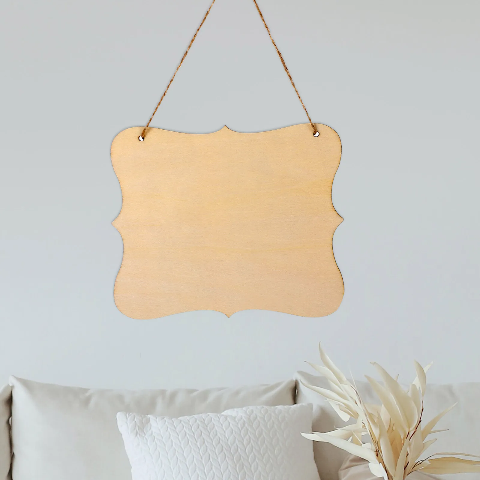 

12Pcs Blank Wood Door Signs Unfinished Wood Plaques for Crafts DIY Hanging Wooden Signs for Home Office Decoration