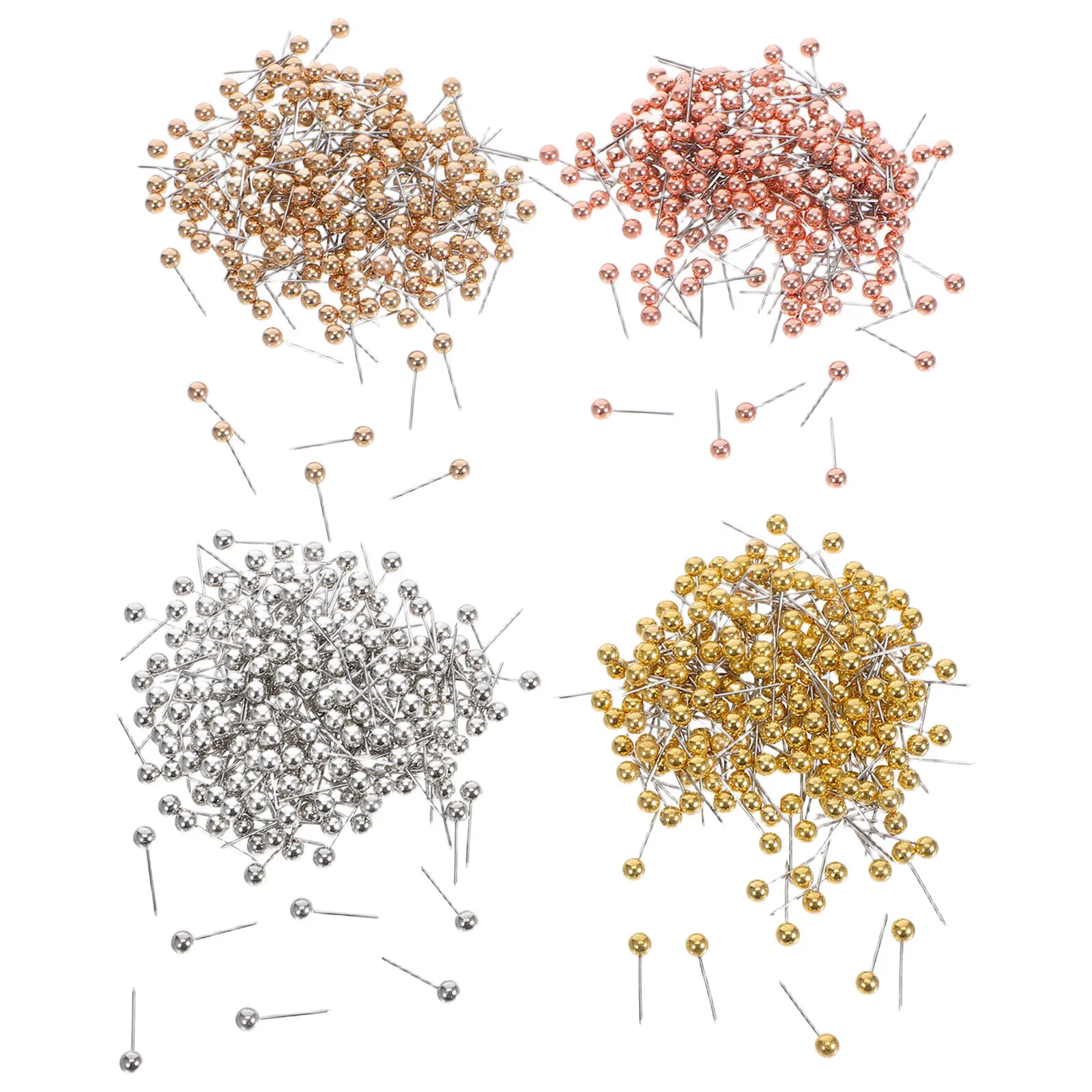 

800Pcs Round Plastic Push Pins Ball Head Thumbtacks for Cork Bulletin Board Map Notes Office Home Colorful Round Push Pin