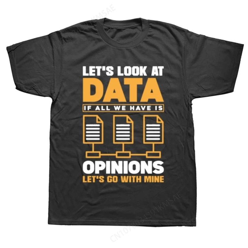 Funny Analytics Data Science Graphic Tshirt Men Women's Fashion Casual Oversized T-shirts Men's Cotton T Shirt