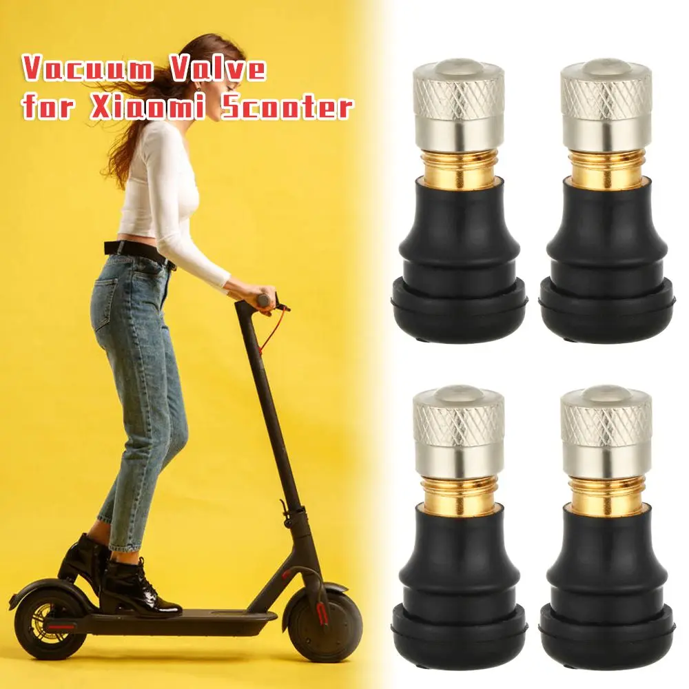 Accessories for Xiaomi M365 Rubber Copper Rod Electric Scooter Valve Tubeless Tire Valve Wheel Gas Valve Vacuum Valves