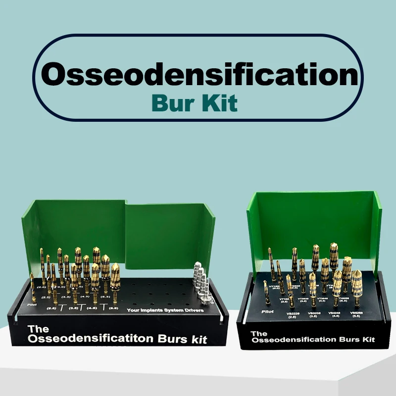 Sistema de implante cirúrgico drivers dental osseodsificação burs brocas implante maxilar seno elevador kit ferramentas dentárias