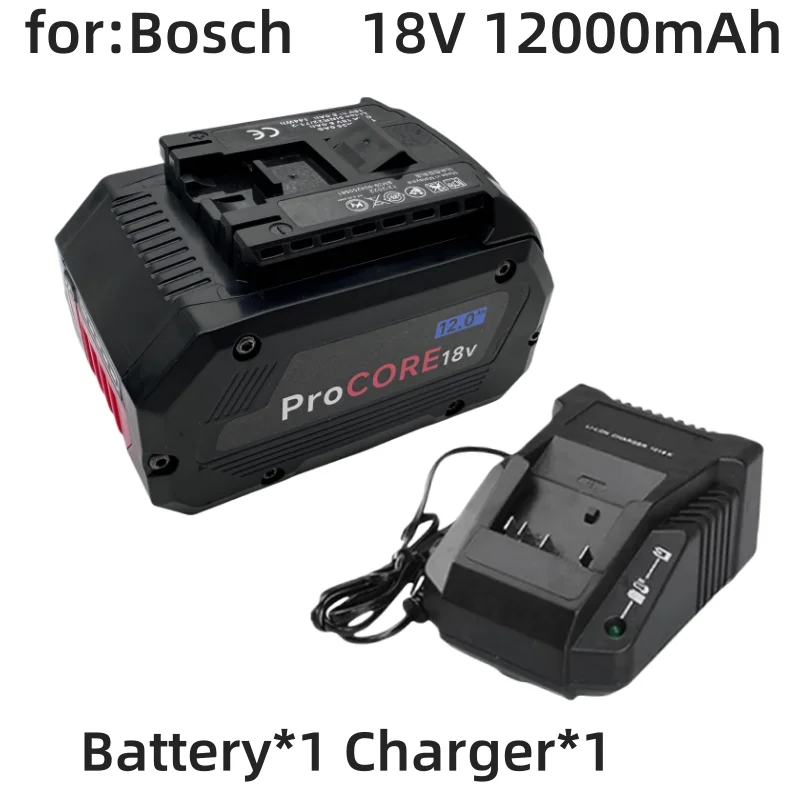 For BOSCH Professional 5S2P 18V 21700 12000Ah Battery ProCORE 18V Li-ion Battery Replacement for BAT609 BAT618 with BMS