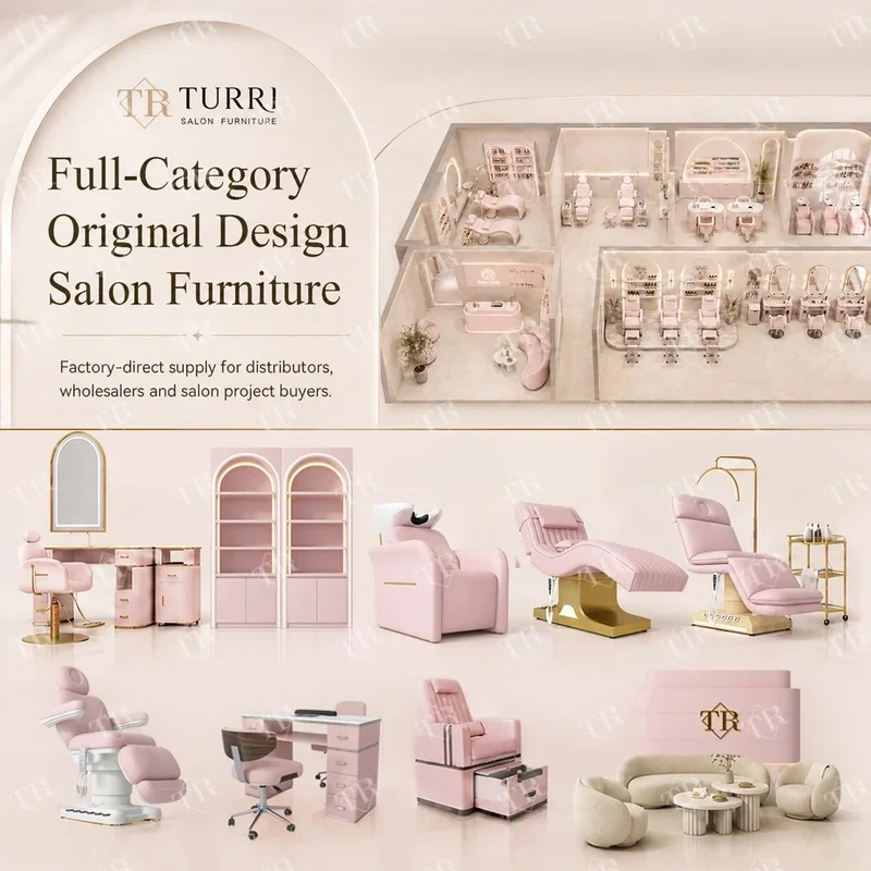 Turri Luxury Furniture Electric Beauty Salon Facial Spa Table Technician Bed Chair