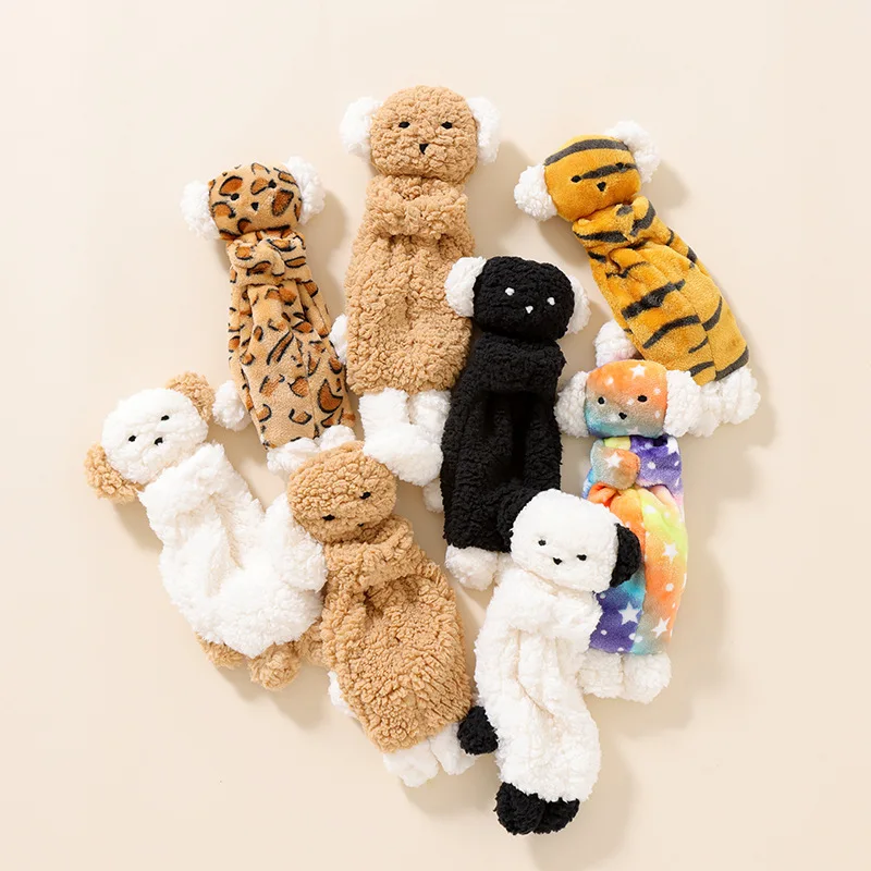 

Baby Soothing Doll & Comforter - Soft Lamb Fur Sleep Hand Puppet for Newborns, Infant Sleep Aid Toy