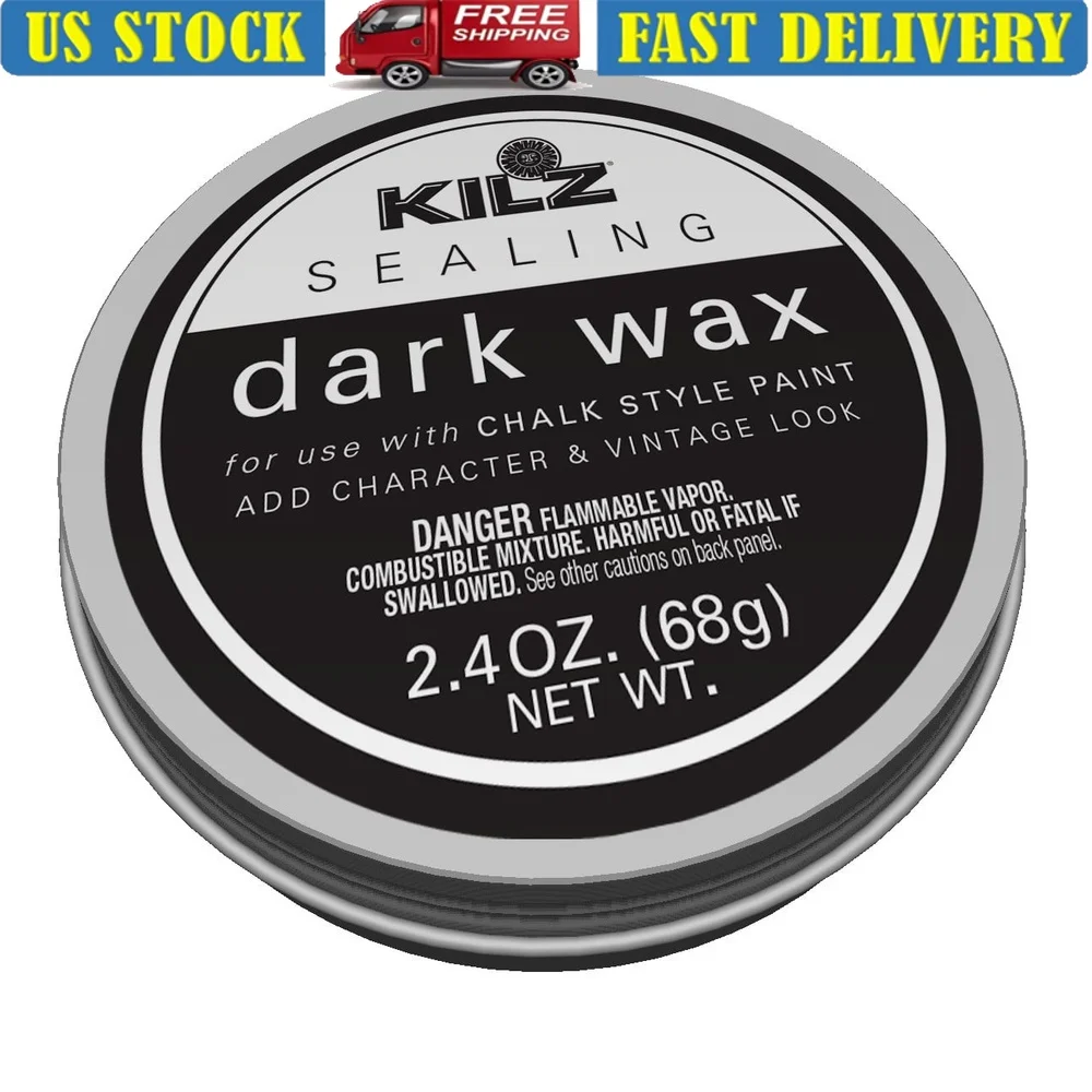 

Защитный сургуч Темный воск 2,4 унции Усилитель для уплотнения поверхностей Прочная отделка Прозрачный воск Полировальные салфетки для внутреннего использования