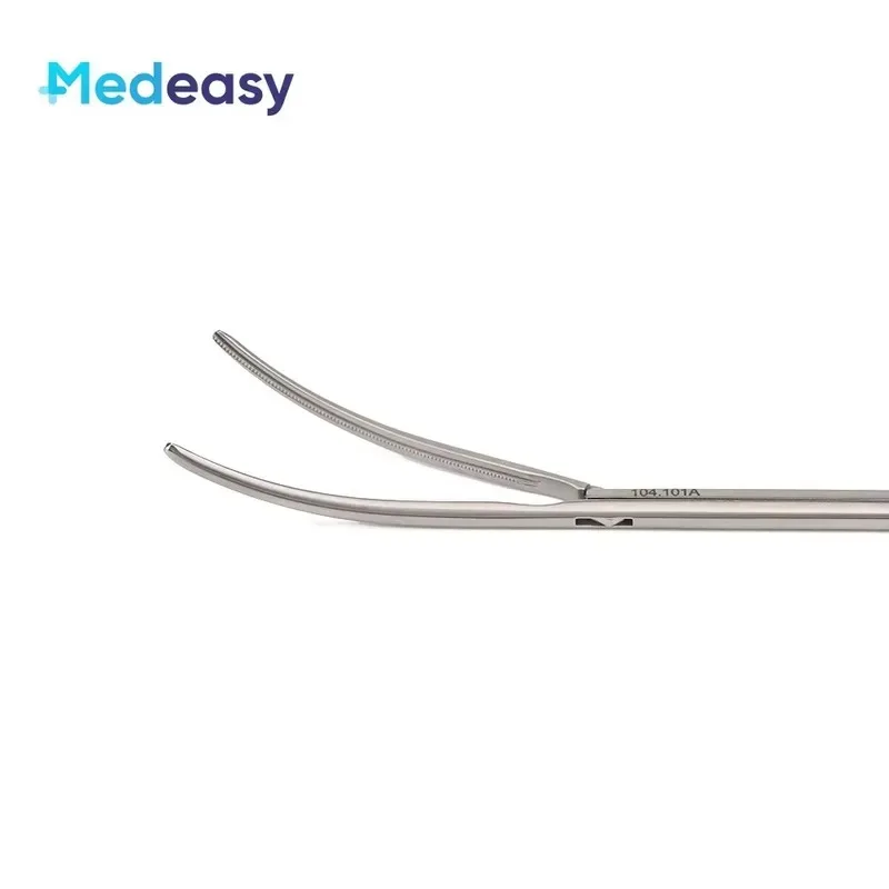 Hot Sale Medeasy Bestselling VATS Thoracoscopic Instruments Curved Hemostatic Forceps for Thoracic Surgery