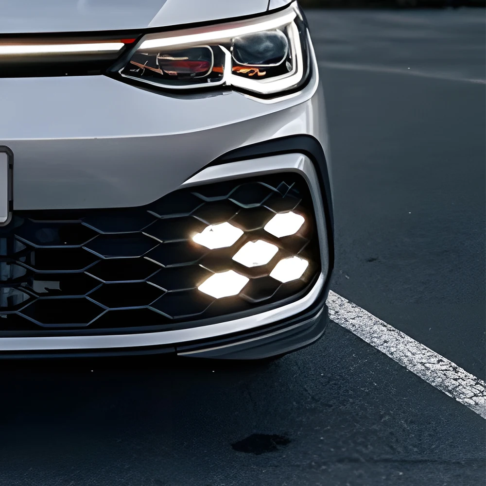 

Для VW Golf MK8 2021-2024 Обновление переднего бампера автомобиля Подсветка Авто светодиодные дневные ходовые противотуманные фары Plug and Play Инструменты Аксессуары
