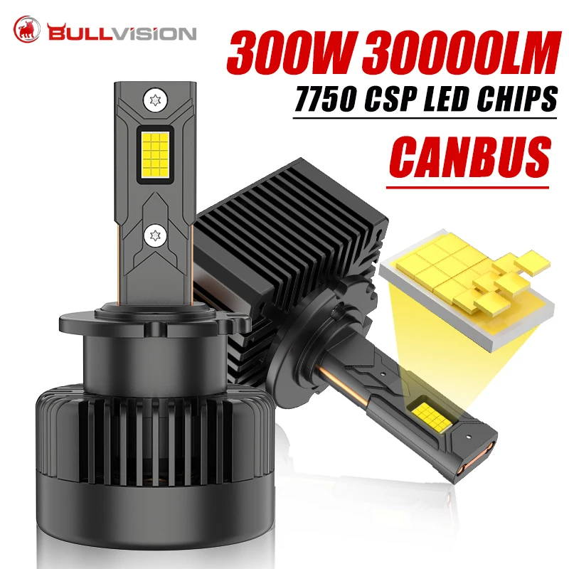 

Светодиодные лампы Bullvision D1S D1R CANBUS, D3S D3R D2S D2R D5S Xenon HID для автомобилей VW Golf 6, BMW E92 E70, Mercedes W212, 300W