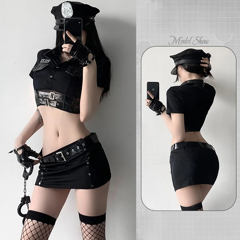 Adult Police Cop Officer Costumes Sexy Policeman Bodysuit Cosplay for Women  Purim Party Mardi Gras Fancy Dress Erotic Costumes