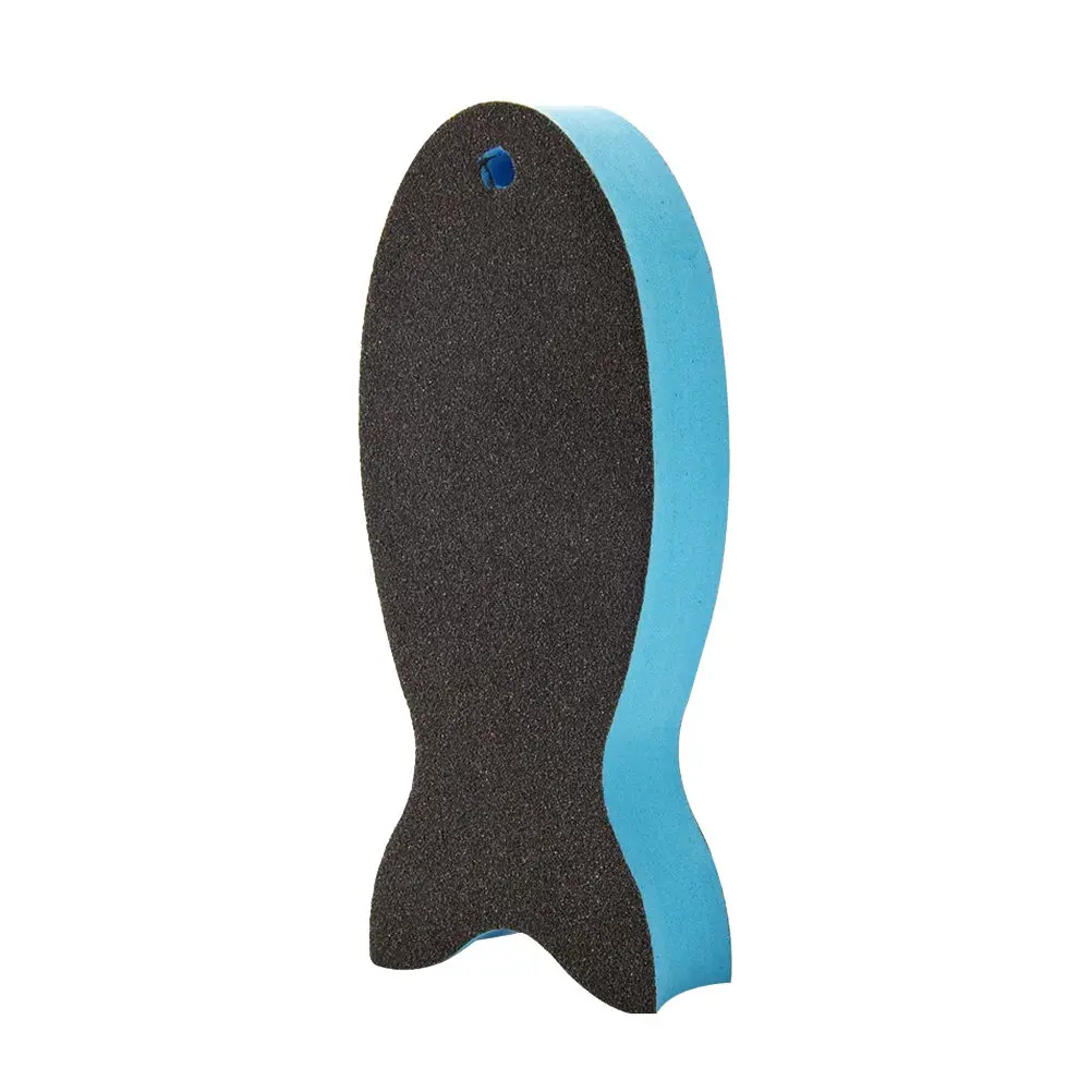 1Pcs Fish Shape Nano Emery Sponge Natural Carborundum Cleaning Sponge Strong Decontamination Eraser for Stubborn