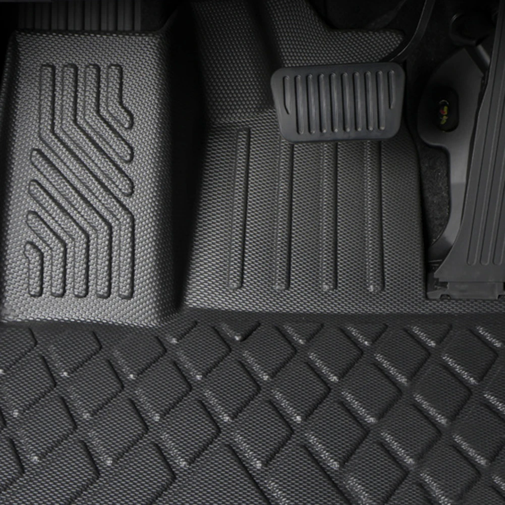 Car Floor Mats Front Rear Full Set Waterproof Anti-Skid Liner Foot Pad Interior Accessories Compatible For BYD Seal EV 2023 2024